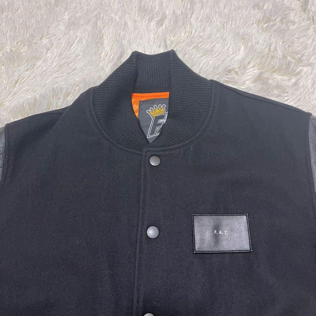 美品】F.A.T. ボンバージャケット 星条旗 XL ブラック