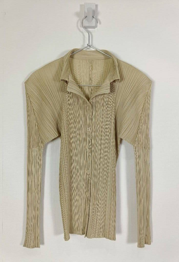 PLEATS PLEASE シャツ ブラウス【サイズ３ L相当】【長袖】 PLEATS PLEASE ISSEY MIYAKE - PLEATS PLEASE(プリーツプリーズ) 長袖