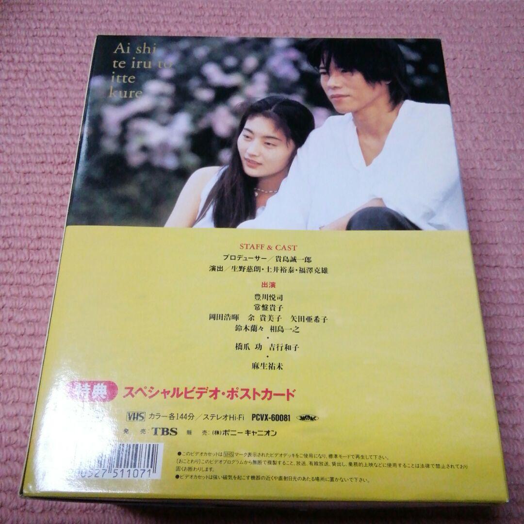愛していると言ってくれ　vhs 　boxセット