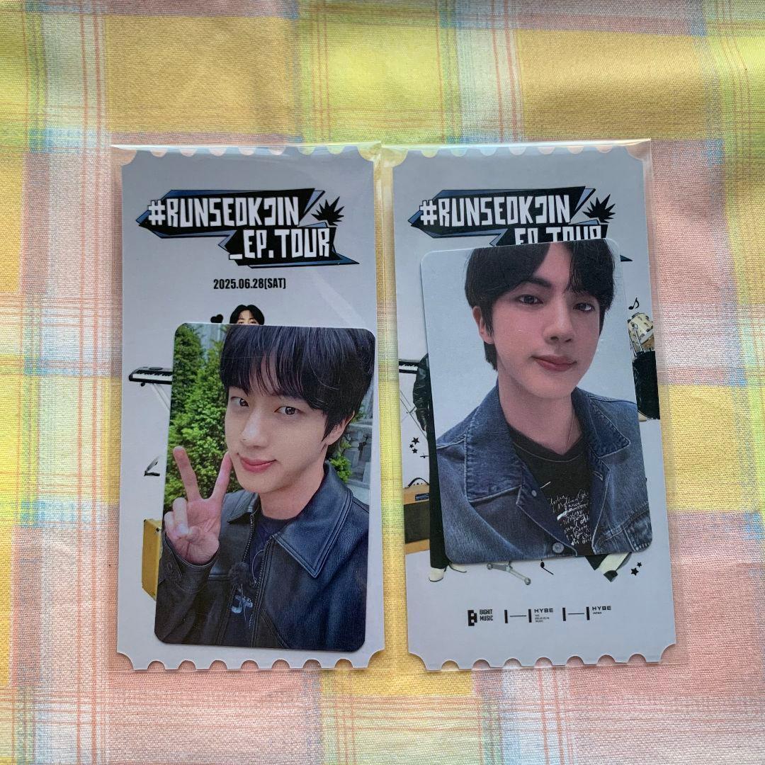 ジンRUNSEOKJIN_EP.TOUR in GOYANG 6/28トレカ2枚 Jin #RUNSEOKJIN_EP.TOUR in GOYANG THE ORIGINAL – Choice Music LA
