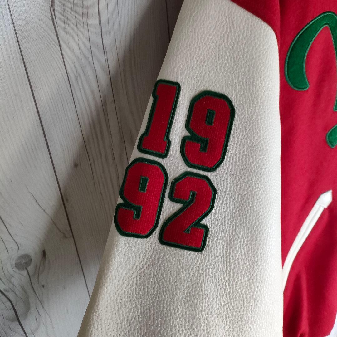 極美品♪ ケボズ Keboz スタジャン ストリート 袖本革 ウール L 人気