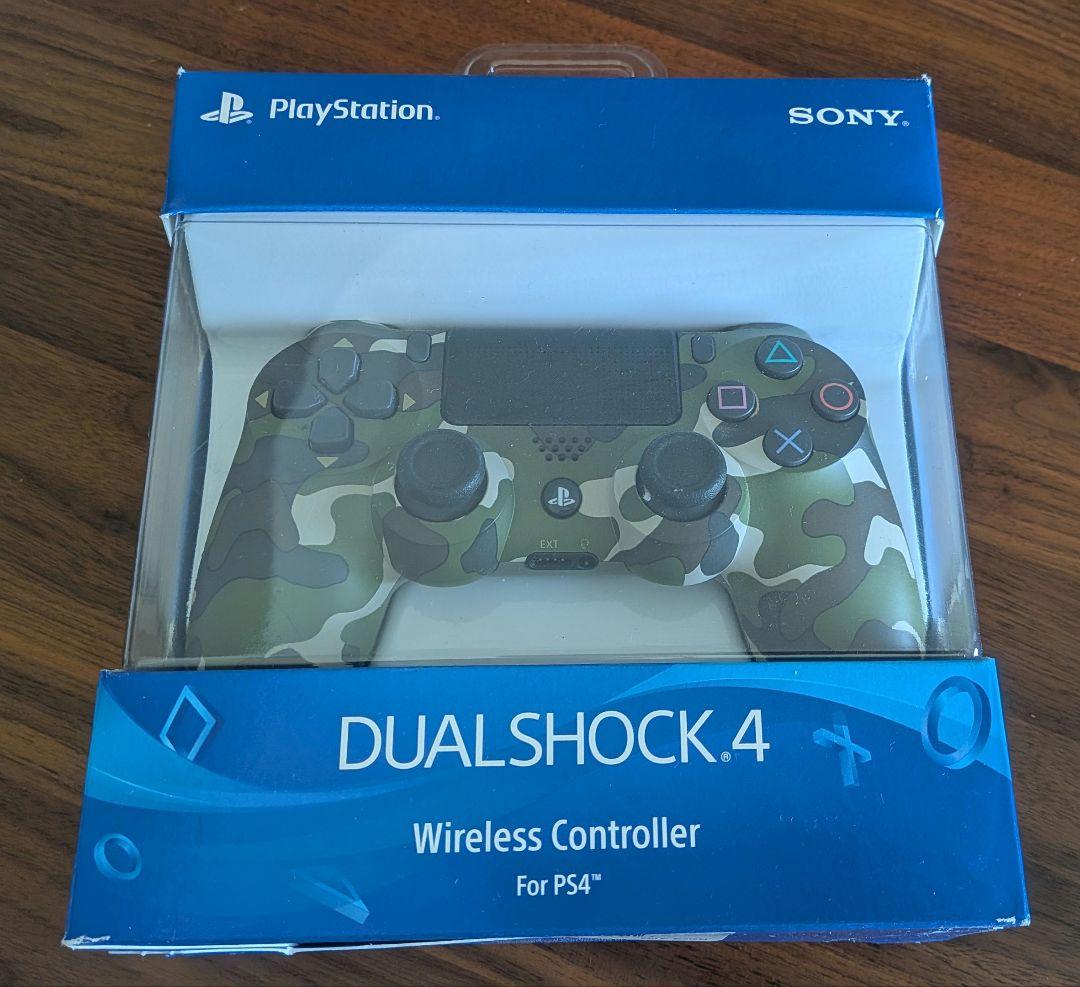 DUALSHOCK 4 ワイヤレスコントローラー グリーン・カモフラージュ