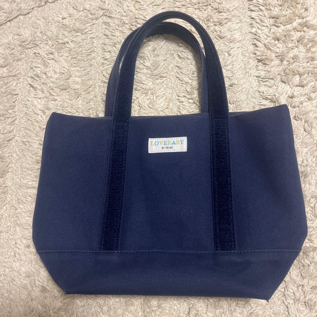 フェイラーオールドテディ ワッペントートバッグ ネイビー小 - メルカリ