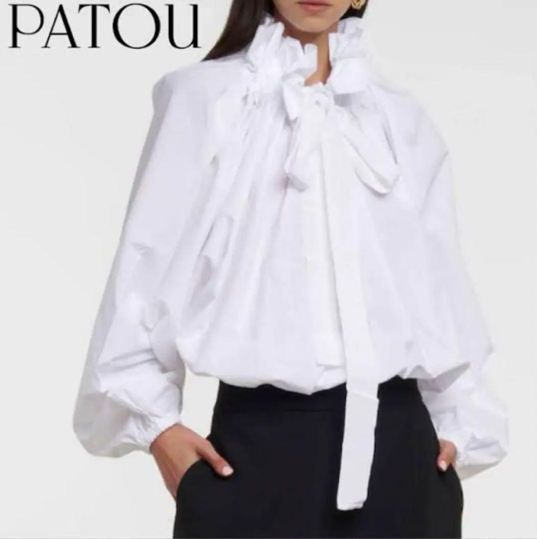 新品未使用】patou リボンギャザーブラウス【タグ付き】 - メルカリ