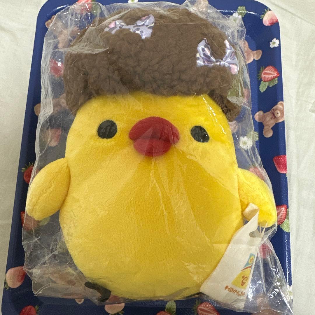 キイロイトリスーパー ぬいぐるみ ライバルさん アフロかつら 可愛い