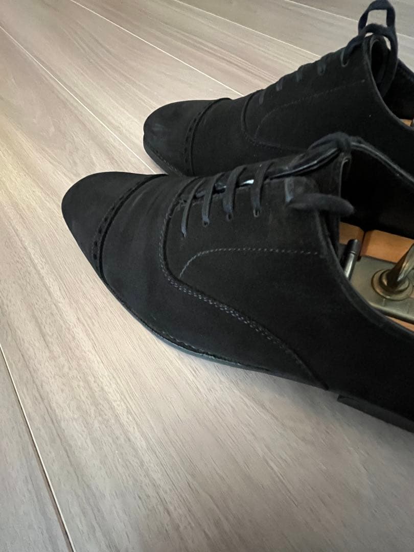 6Dクロケット＆ジョーンズ BELGRAVE 黒スエード ダイナイトソール