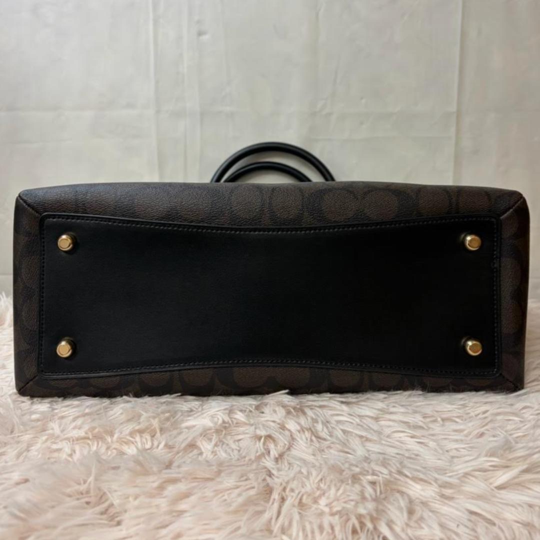 COACH コーチ F 91495 2WAY レザーシグネチャーハンドバッグ - メルカリ