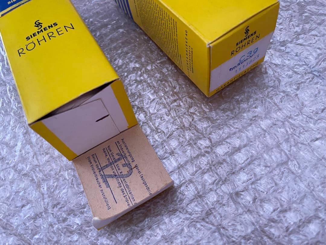 SIEMENS C3g 真空管 2個セット(箱未開け)の通販はau PAY マーケット