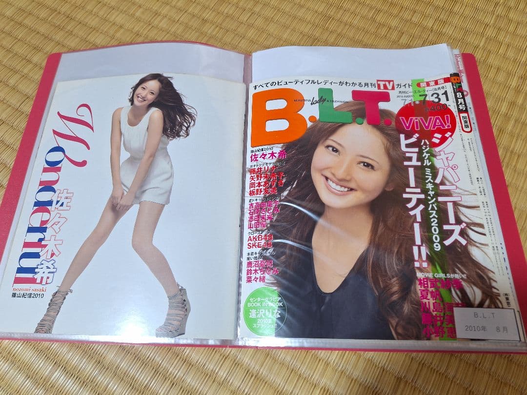 佐々木希(1冊200円計算)42冊分100ページ切り抜きしファイリング済み