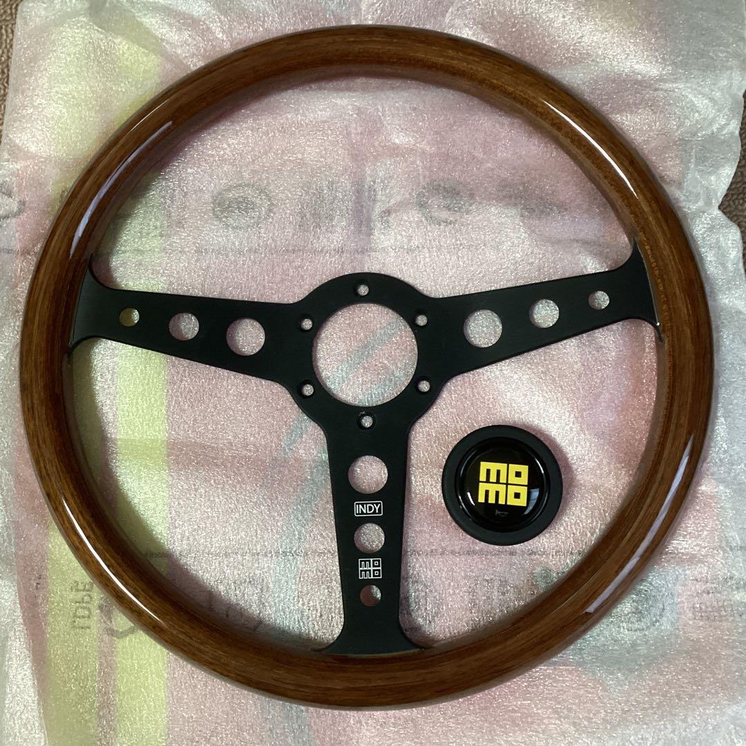ＭＯＭＯ　正規品インディ ヘリテージライン　極上品　35πウッド MOMO（モモ） 正規品 ステアリング HERITAGE LINE INDY ヘリテージ