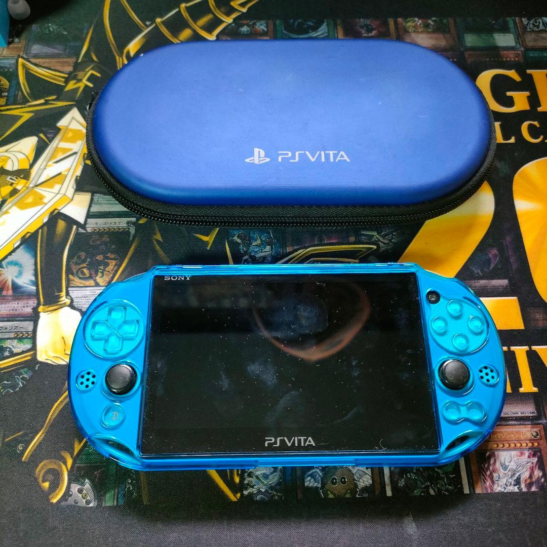 VITA ブルー 本体 ケース付き - メルカリ
