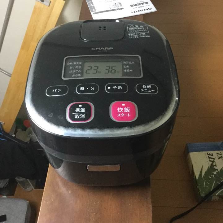 ジャー炊飯器（SHARP KS-C5G） Amazon | SHARP 電子ジャー炊飯器0.54Lタイプ ブラック系 KS-C5G-B