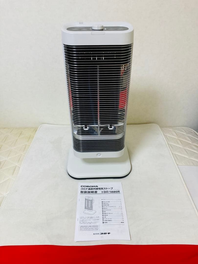 美品　コロナ　遠赤外線ストーブ　コアヒート　DH-1220R　2020年製 電気ストーブ コロナ コアヒート ヒーター DH-1220R(WM) 遠赤外線 電気