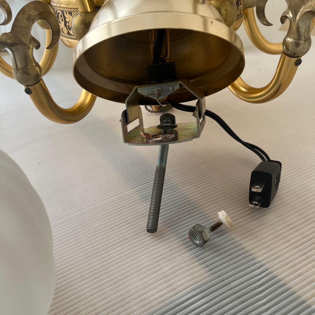アンティーク昭和レトロ6灯x1と1灯x1シャンデリア - メルカリ
