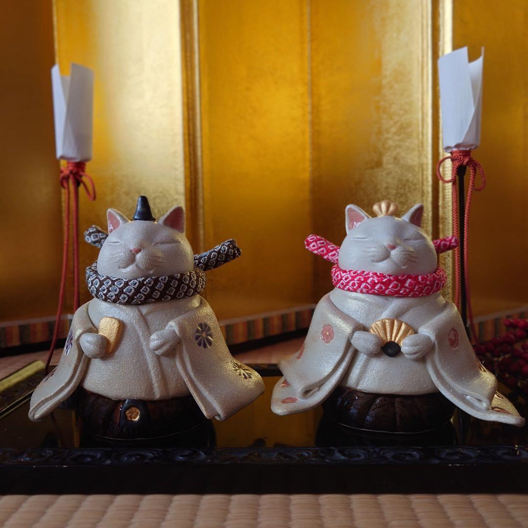 猫の日♡限定m(=✧ω✧=)m✧ ✧ ✧ 白猫♡白猫 猫ひな人形【大】 - メルカリ