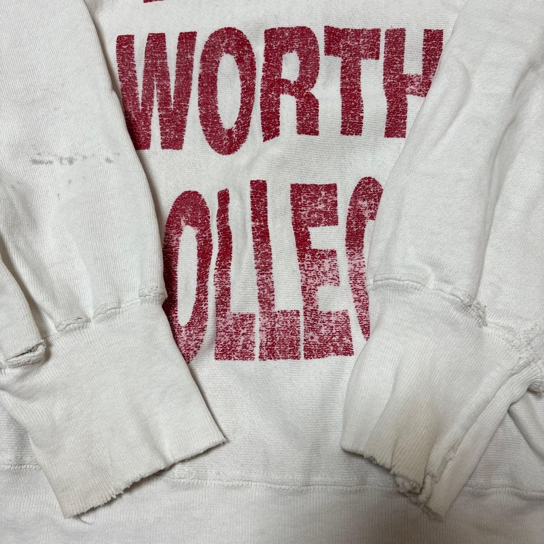 80s USA製 白 チャンピオン リバースウィーブ ボロ ヴィンテージ