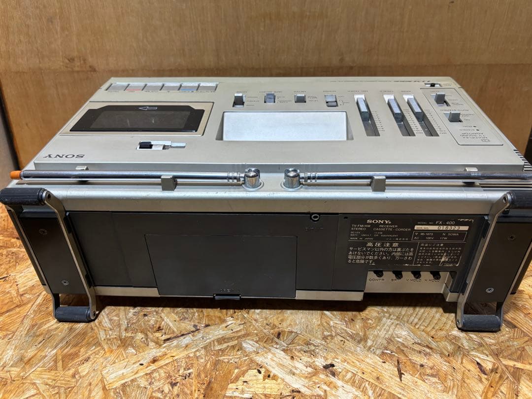 昭和レトロ カセット TV-AM/FMレシーバー FX-400 SONY - メルカリ