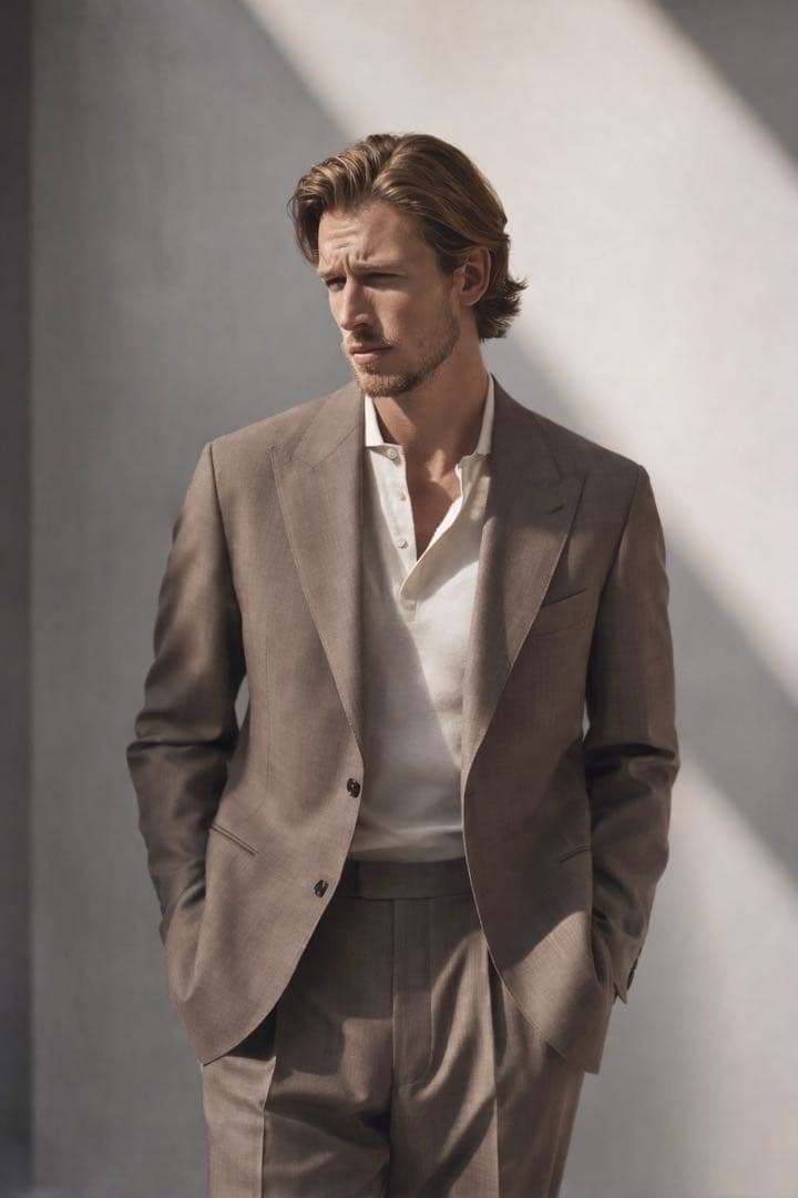 HERMES エルメス セットアップ スーツ グレージュ 50・48 L〜XL - メルカリ