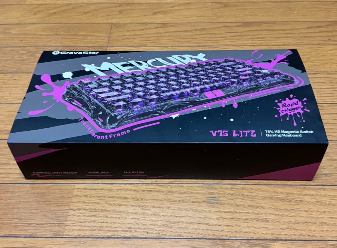 GravaStar Mercury V75 Lite ゲーミングキーボード新品 Amazon.com: GravaStar Mercury V75 Lite Hall Effect Magnetic Gaming
