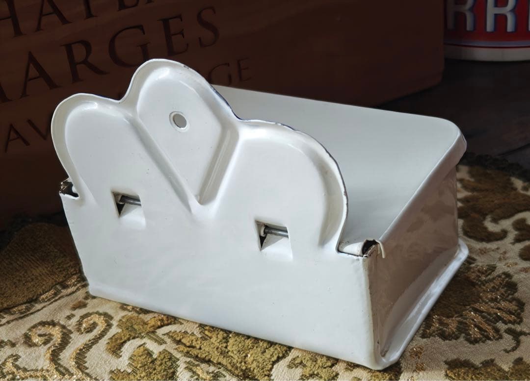 【美品・希少】ホーロー製マッチ缶 “Allumettes”フランスヴィンテージ