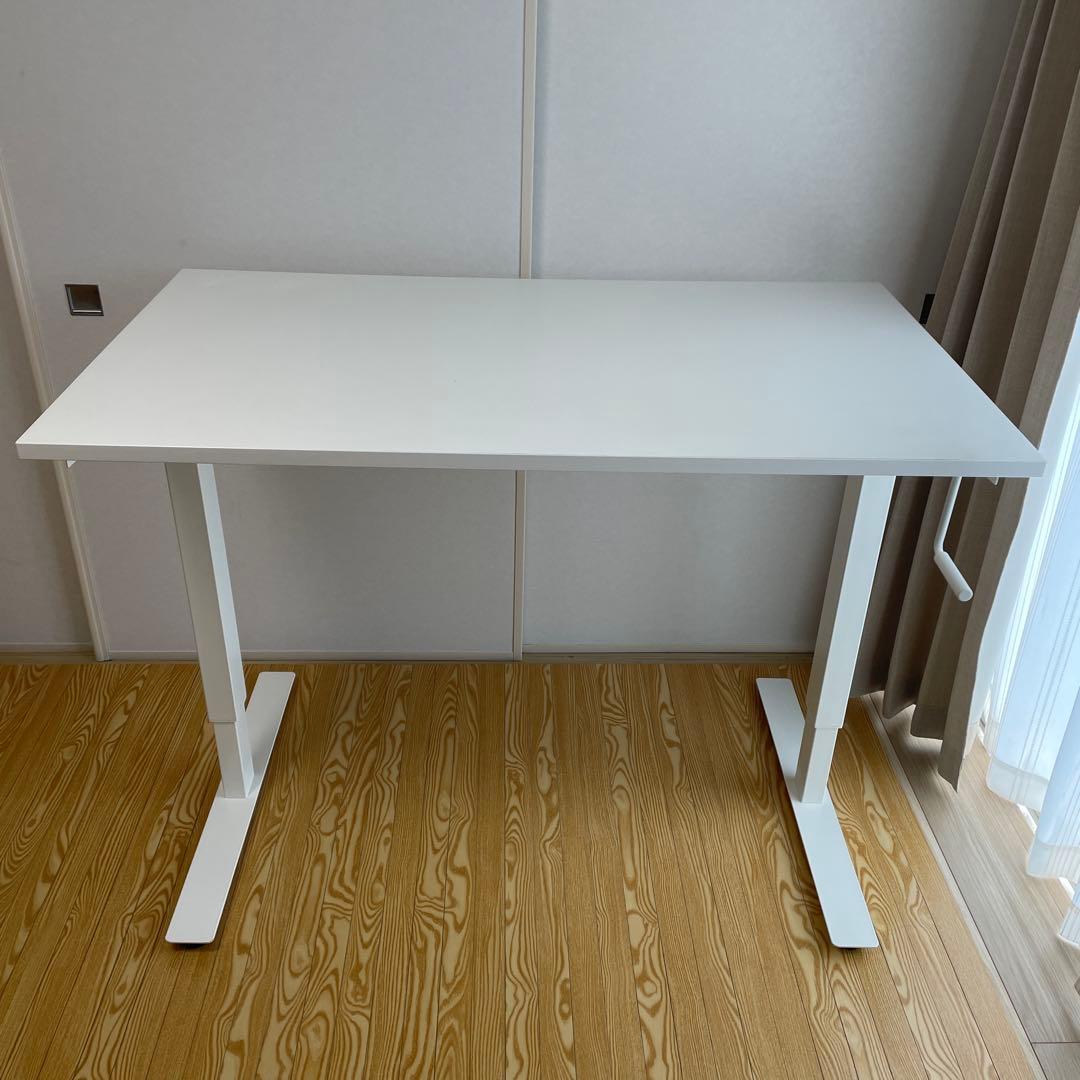 中古 IKEA イケア 手動昇降デスク SKARSTA - メルカリ