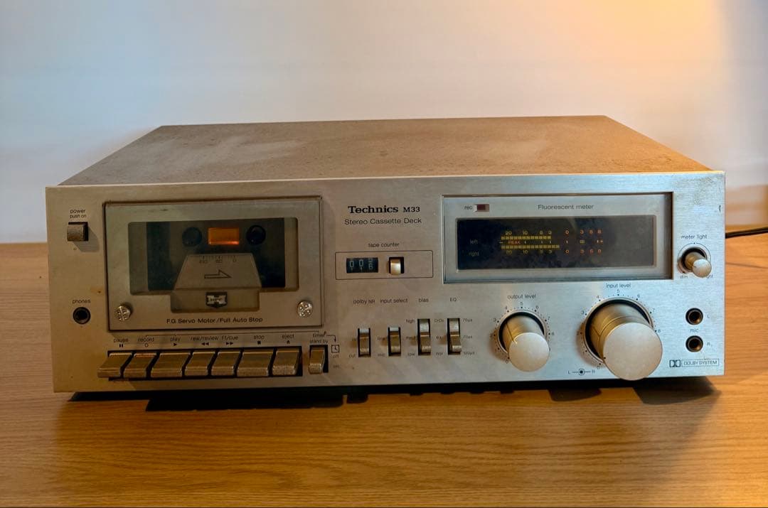 Technics M33 ステレオカセットデッキ⑯ Technics M33. Stereo Cassette Deck - YouTube