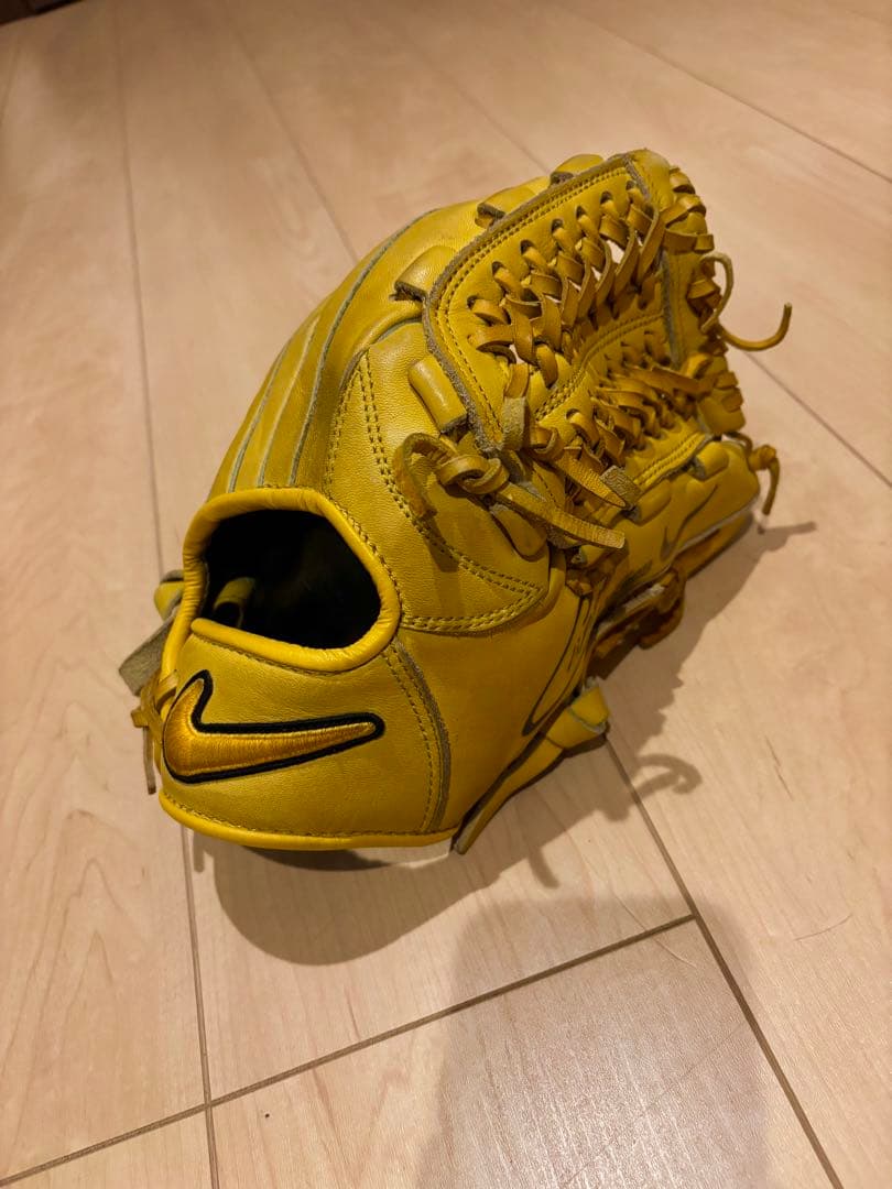 ナイキ 軟式グローブ イエロー　Nike 野球 グローブ 軟式 少年野球 NIKE ナイキ 投手用 左投げ 黄色｜Yahoo
