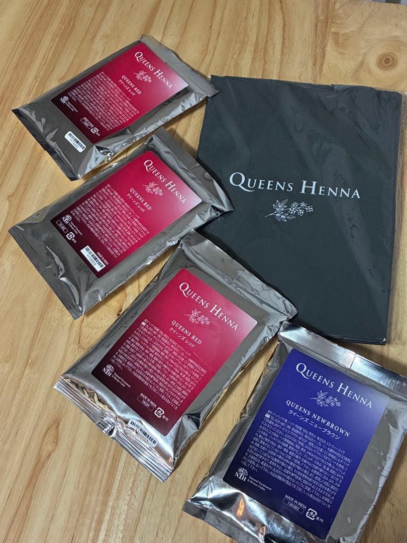 Queens Henna 4パックセット＋ケープ - メルカリ