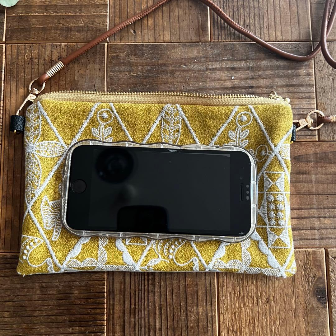 ミナペルホネンハンドメイドポシェットポーチ サコッシュsymphony