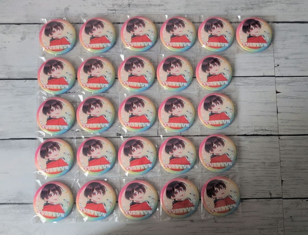 ゆあんくん ぷぴぱ シェアハウス　缶バッジ　26個セット カラフルピーチ/ゆあんくん/缶バッジ/ぷぴぱ/シェアハウス/等身