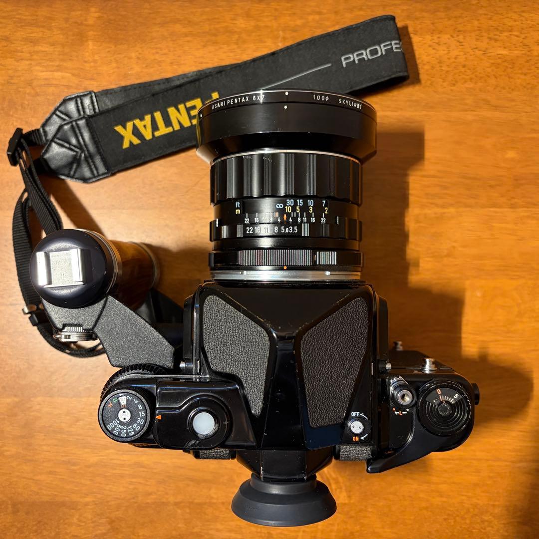 バケペンPENTAX67 TAKUMAR 55mm f3.5 木製グリップ付き - メルカリ