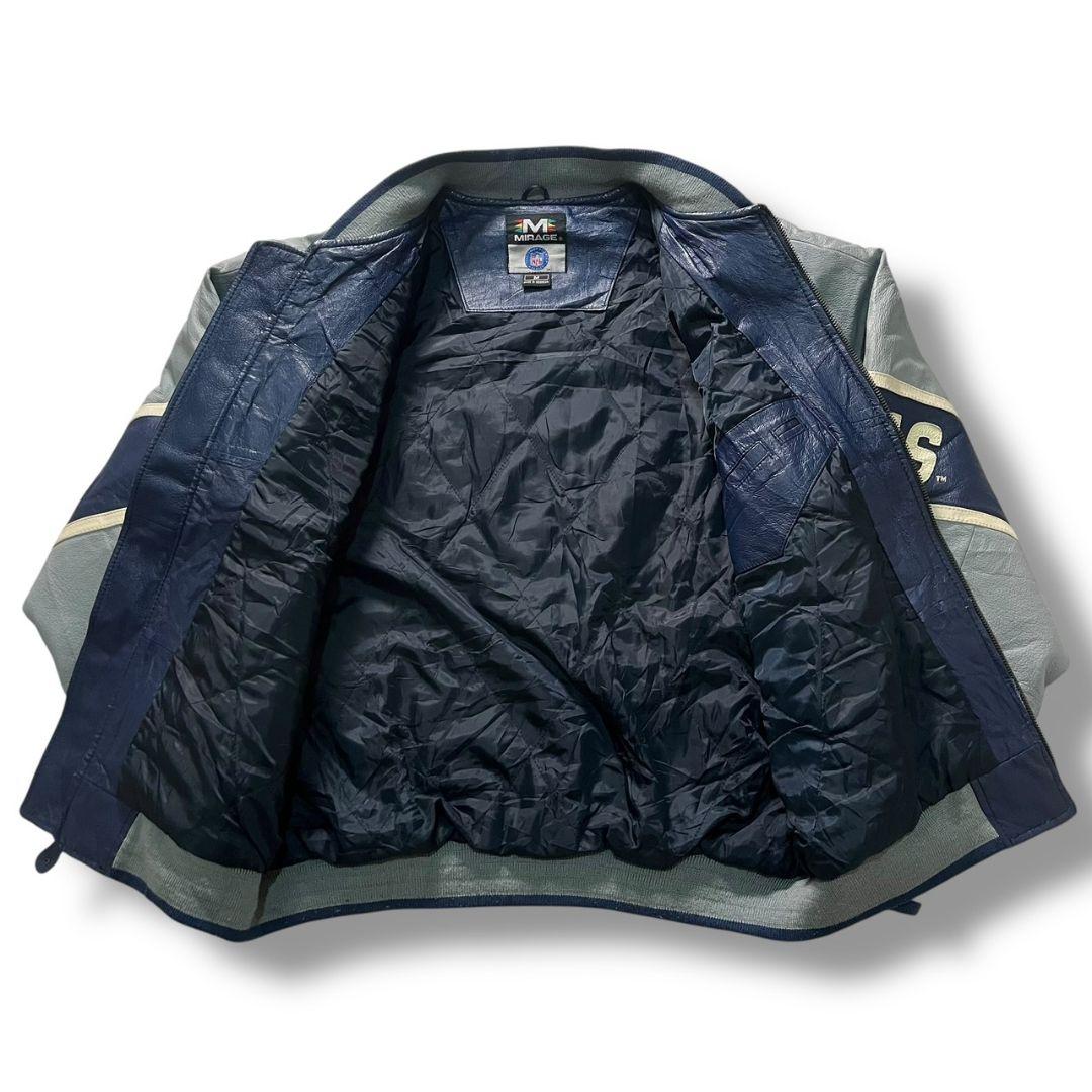 90s NFL COWBOYS レザースタジャン 本革 オールレザー ビンテージ