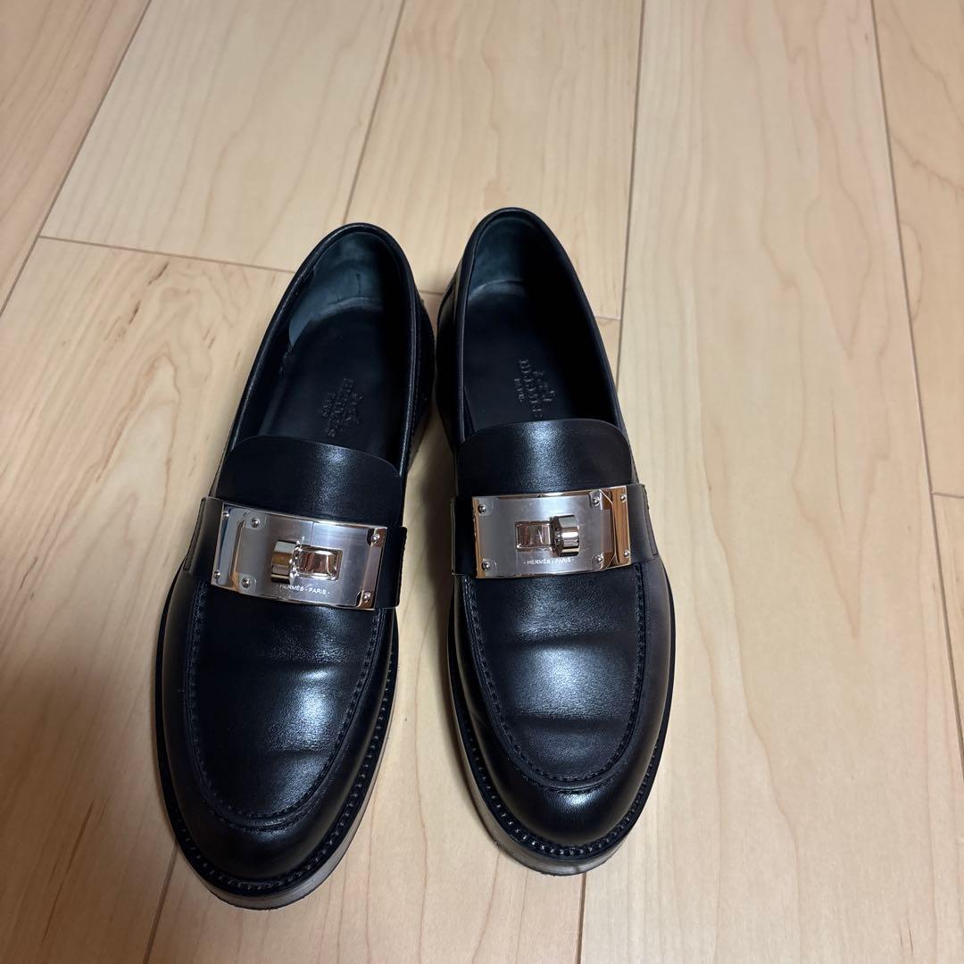 ビ*ン様 HERMES Hour loafer モカシンホット - メルカリ