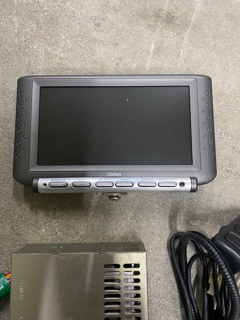 クラリオンバックカメラ用モニター、パワーボックス　中古CJ981i clarion クラリオン バックモニター モニター バックカメラ用 CJ-981