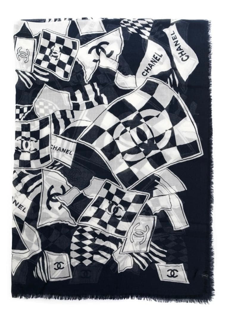 専用chanel シャネル　ストール　スカーフ 多様なアレンジが楽しめる♪】CHANEL スカーフ マフラー ロゴ (CHANEL