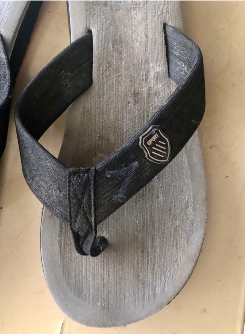 映画GRANBLUEのモデル ジャックマイヨール数年使用のビーチサンダル