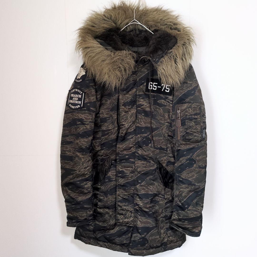 ヒステリックグラマー ダウンジャケット 迷彩 N3B プリマロフト 木村