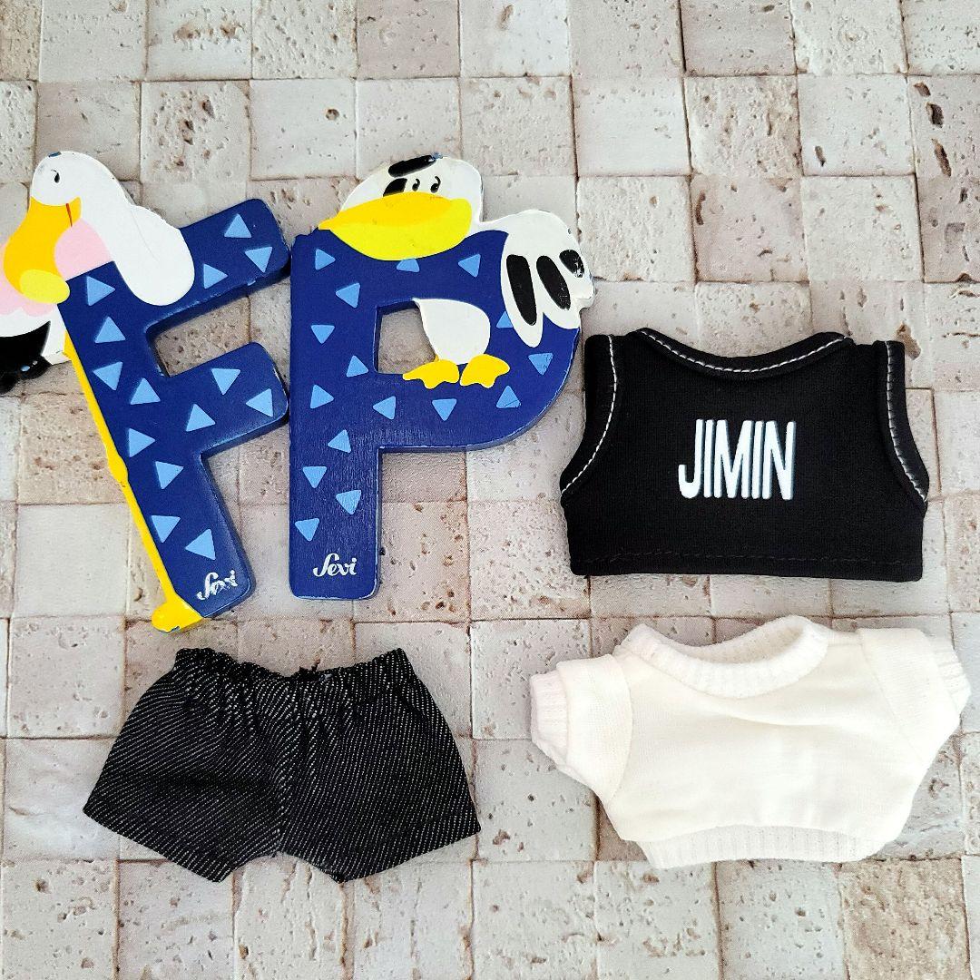 10cm ジミン ぬい服 bts ぬいぐるみ用 服 衣装 ゼッケン グクトゥギ