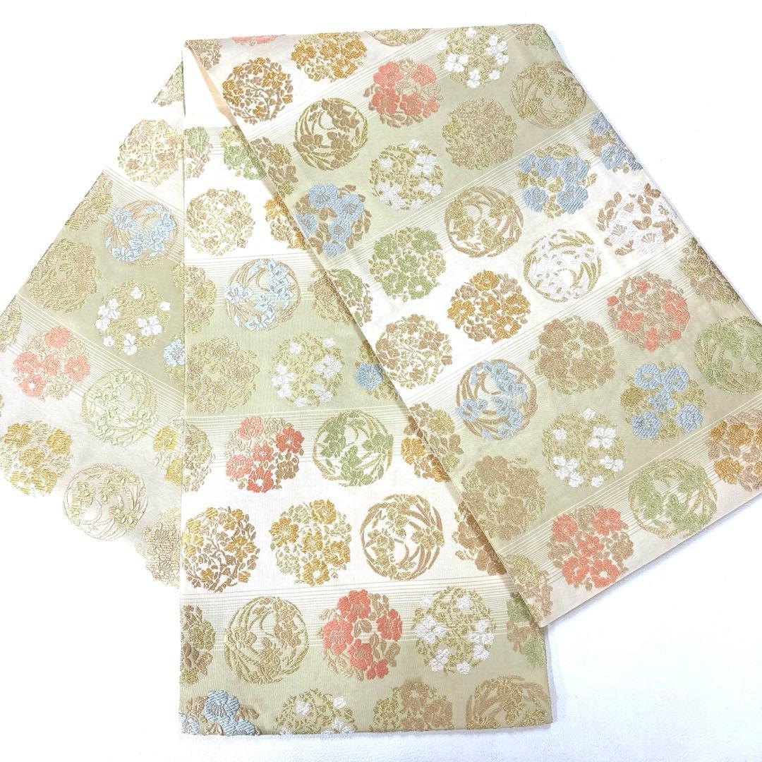 専用帯6282 ○高級 正絹 御印文 唐織つづれ 六通 袋帯 - メルカリ