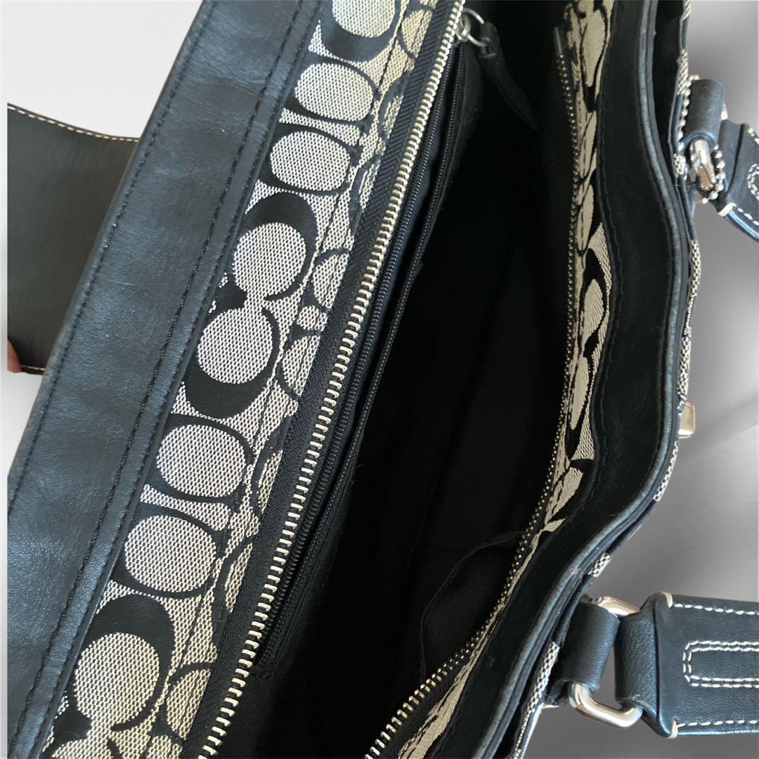 COACH コーチ ワンショルダーバッグ キャンバス F13975 ターンロック