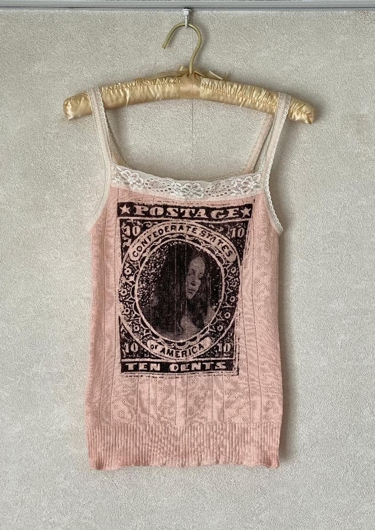 HYSTERIC GLAMOUR ヒステリックグラマー ピンクレースキャミソール HYSTERIC GLAMOUR - ヒステリックグラマー HYSTERIC GLAMOUR