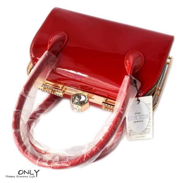 6493☆振袖用 バッグセット 幅広草履 エナメル 合革 バックセ