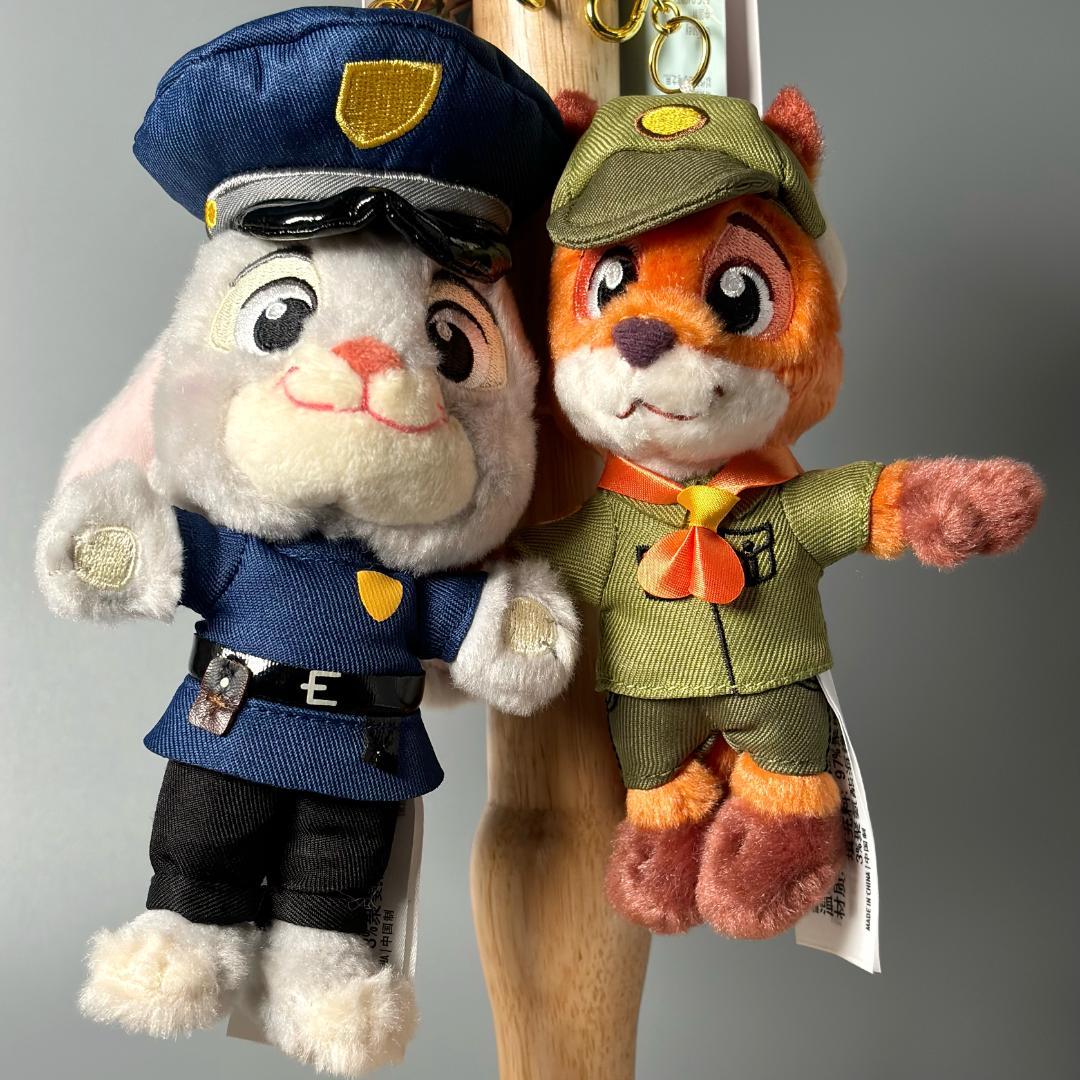 ディズニー ズートピア ニック ジュディ ぬいぐるみ キーホルダー