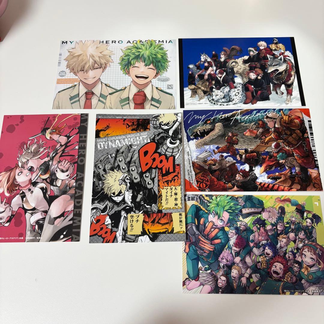 美品】僕のヒーローアカデミア 全巻セット ポストカード7枚セット 最強
