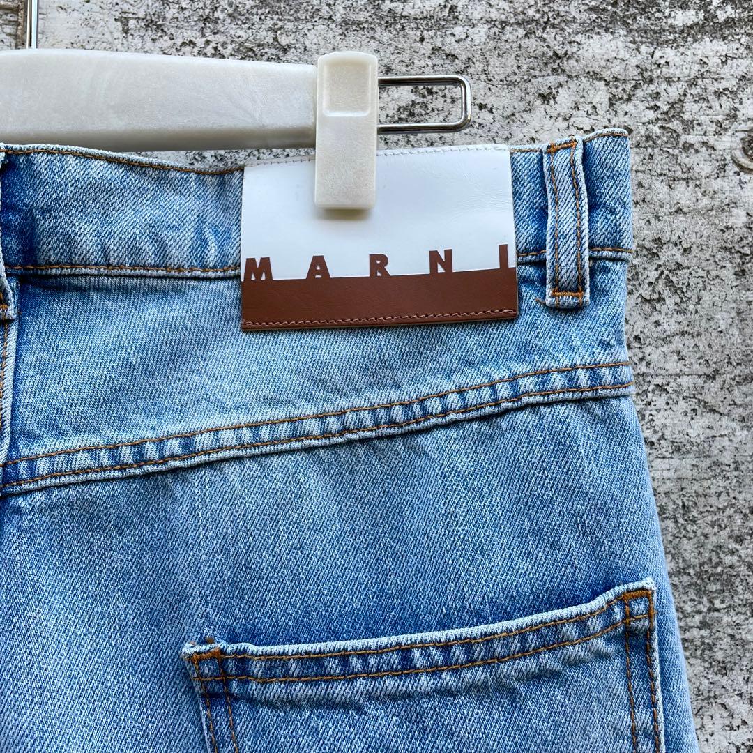 MARNI マルニ モヘアパッチ デニムパンツ 28 ジーンズ デニム - メルカリ