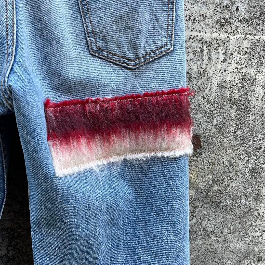 MARNI マルニ モヘアパッチ デニムパンツ 28 ジーンズ デニム - メルカリ