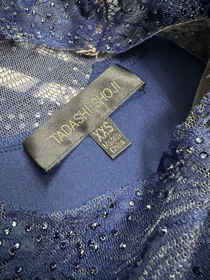 TADASHI SHOJI ネイビー ワンピース XXS - メルカリ