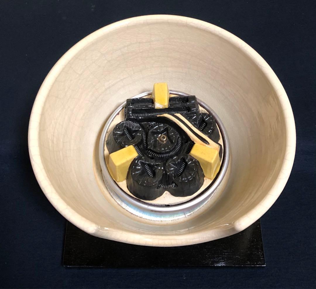 《R》茶道具 野々田式 風炉型電熱器 白さつまA 元箱　260120き5