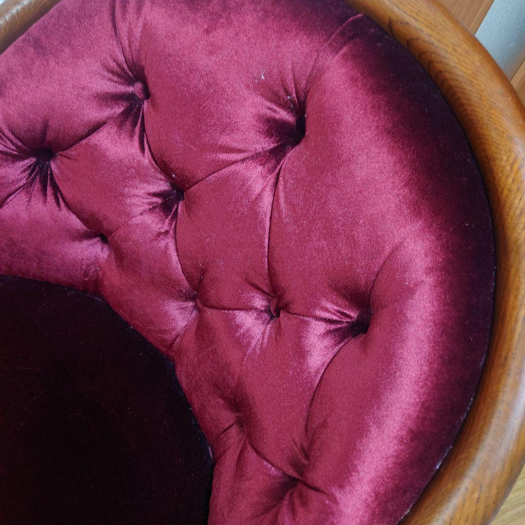 ☆激レア☆高級家具 カリモク ロココ調 クラシック チェスター 回転式