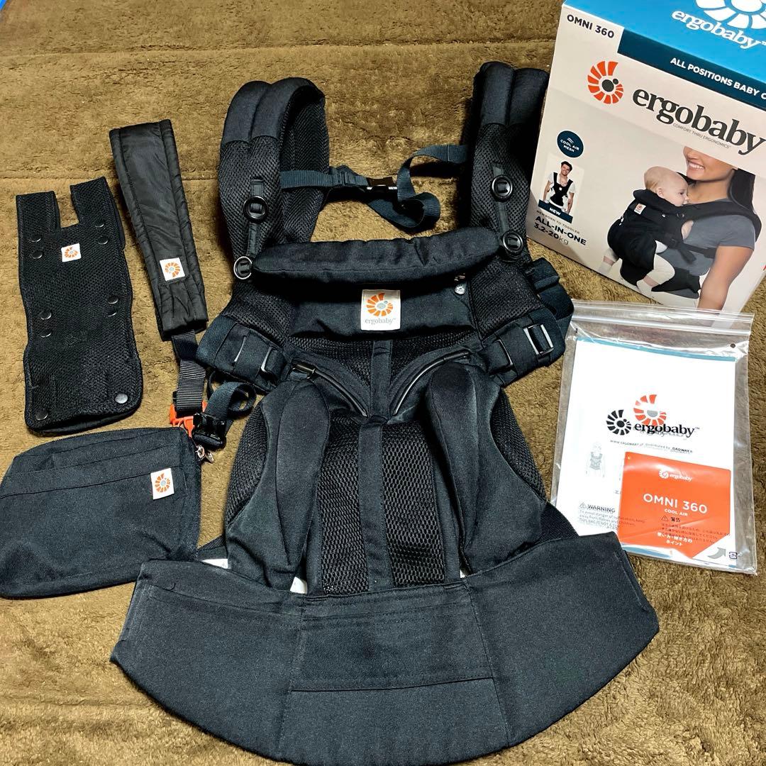 エルゴベビー ベビーキャリア OMNI360 クールエア ブラック ergobaby（エルゴベビー） エルゴ オムニ360 OMNI360 クールエア 購入